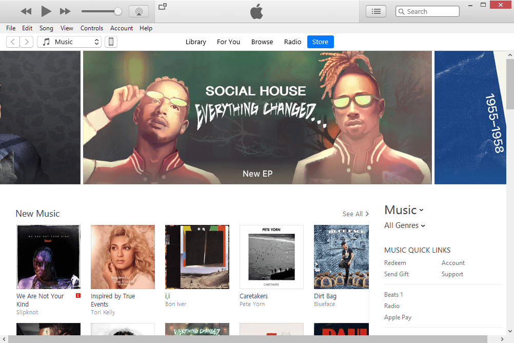 iTunes Store в Windows