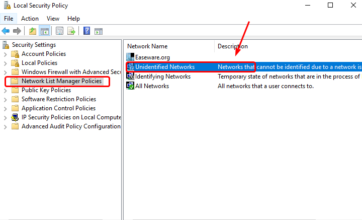 Unidentified network on Windows 10 & 7 
