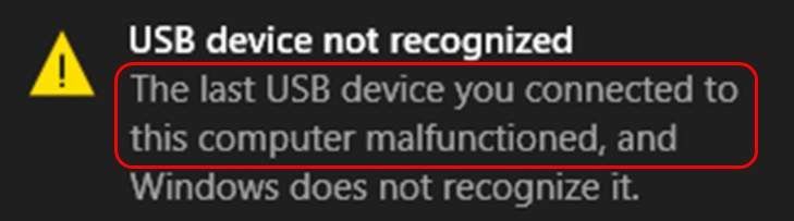 How To Fix The last USB device malfunctioned and Windows doesn’t recognize it 