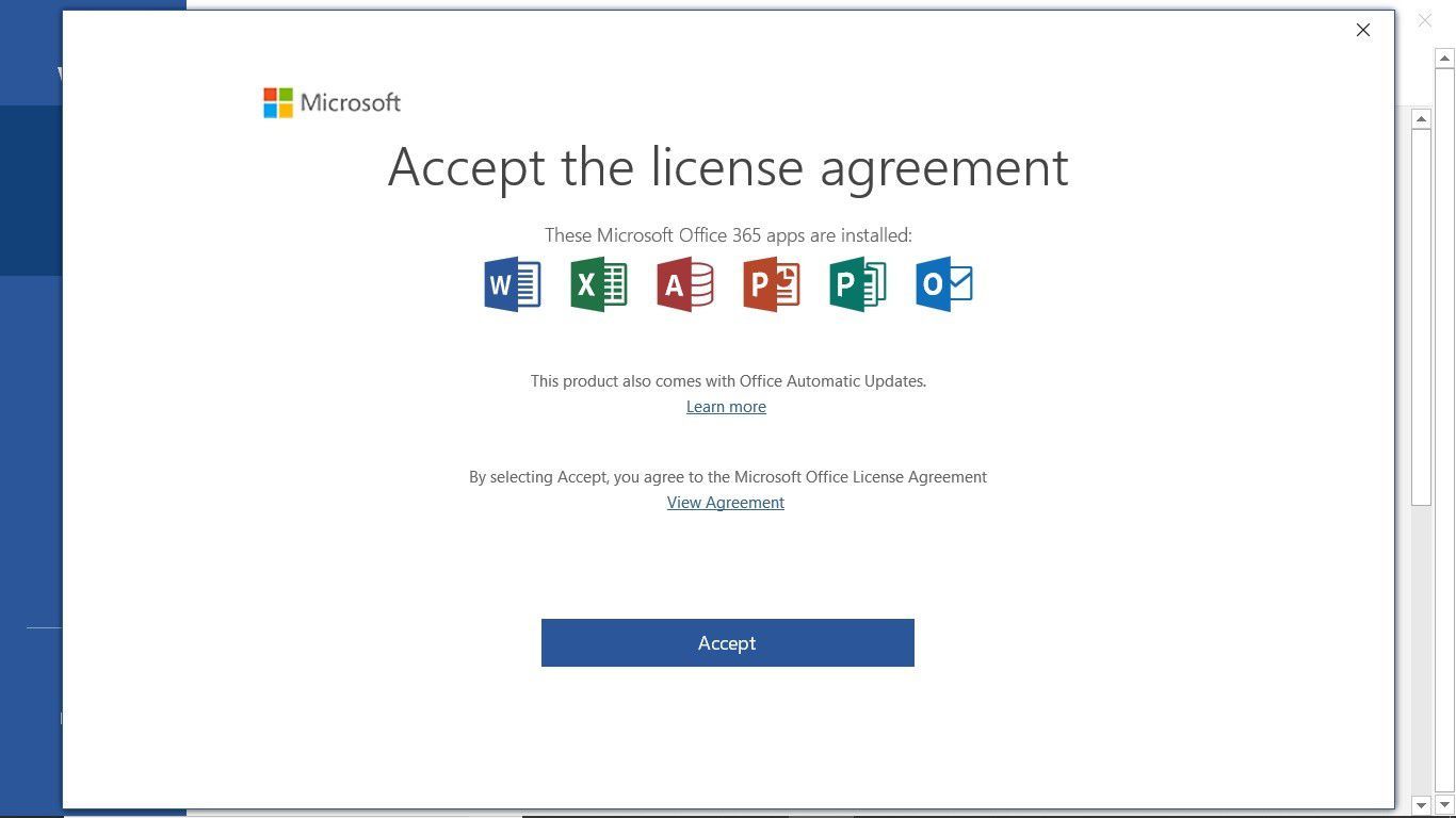 Лицензионное соглашение Office 365