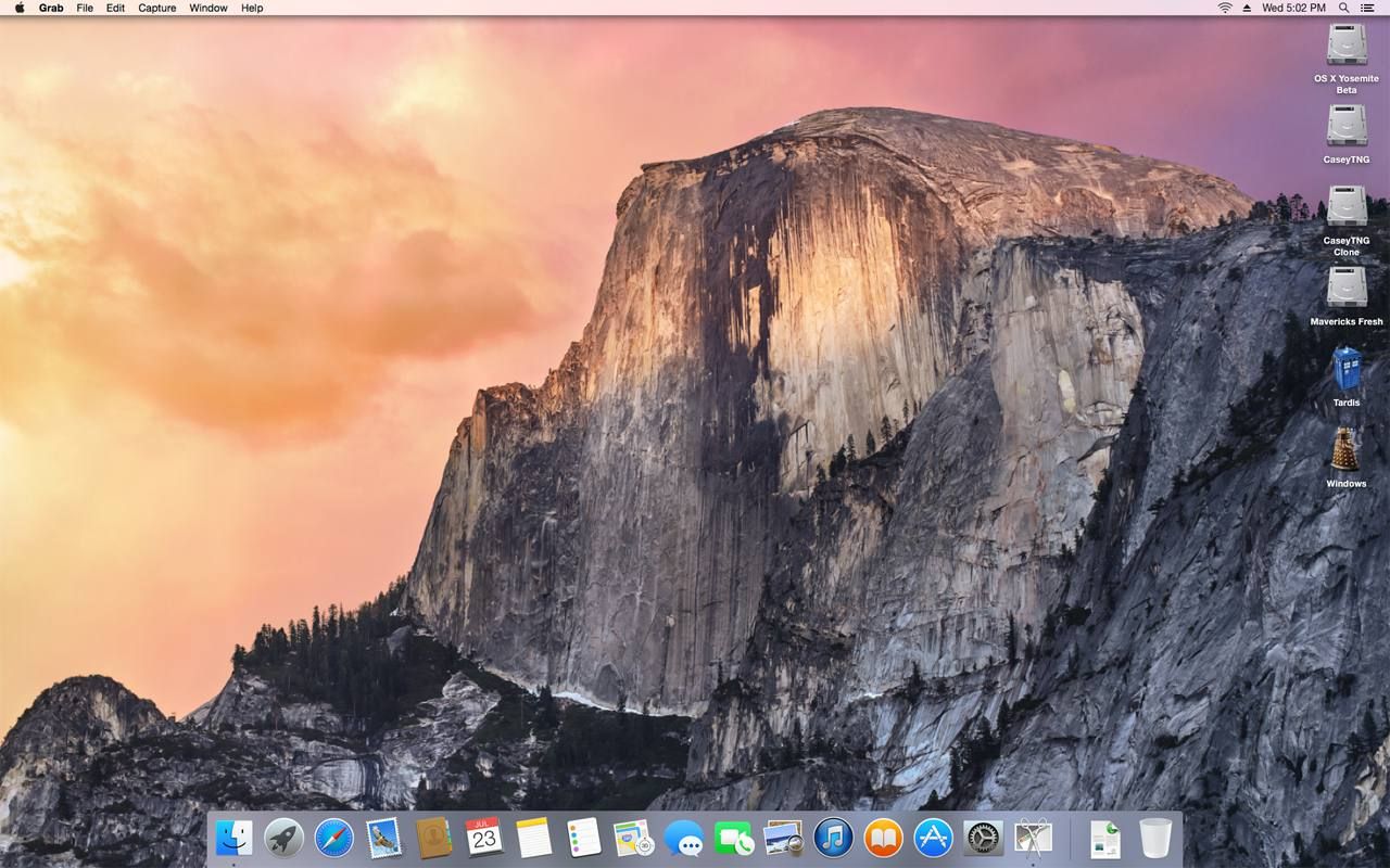 OS X Yosemite Desktop