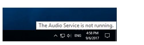 Easy to Fix “The Audio service is not running” on Windows 10 