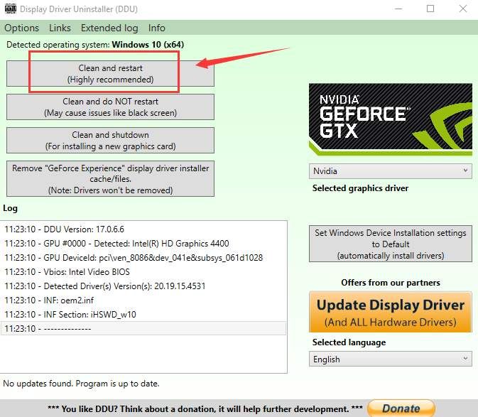 GTX 950 Code 43 error on Windows 10 