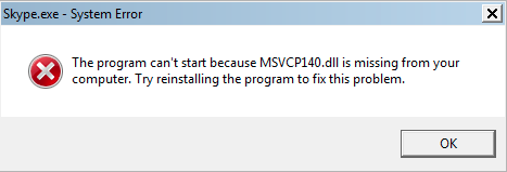 Easy Methods to Fix MSVCP140.dll is Missing Error 