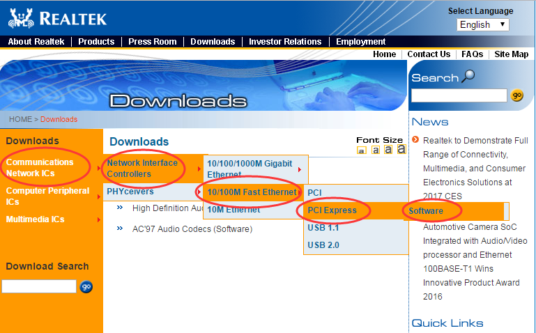 Realtek Ethernet Controller Driver Download for Windows 