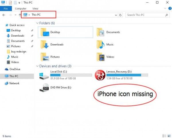 Fix iPhone doesn’t show up in Windows 10 File Explorer 