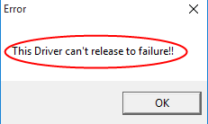 How To Fix This Driver can’t release to failure in Windows 10 