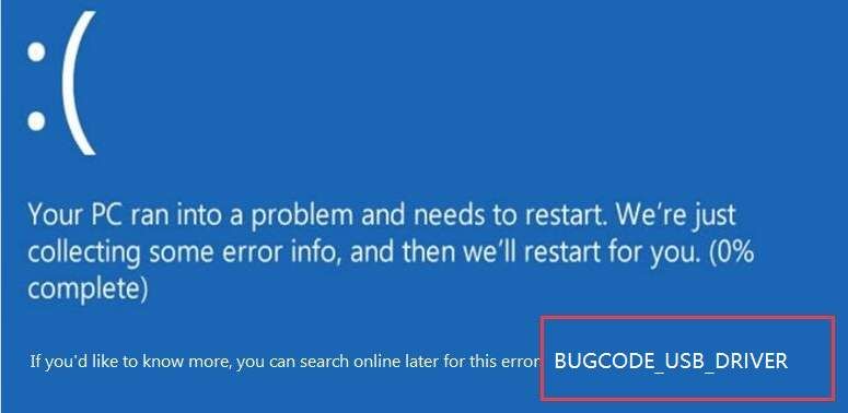 How To Fix BUGCODE_USB_DRIVER Blue Screen on Windows 10 
