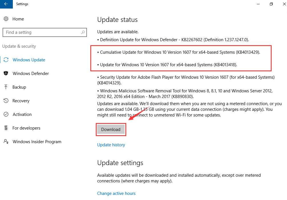 Windows 10 Creators Updates: KB4103429 and KB4013418 