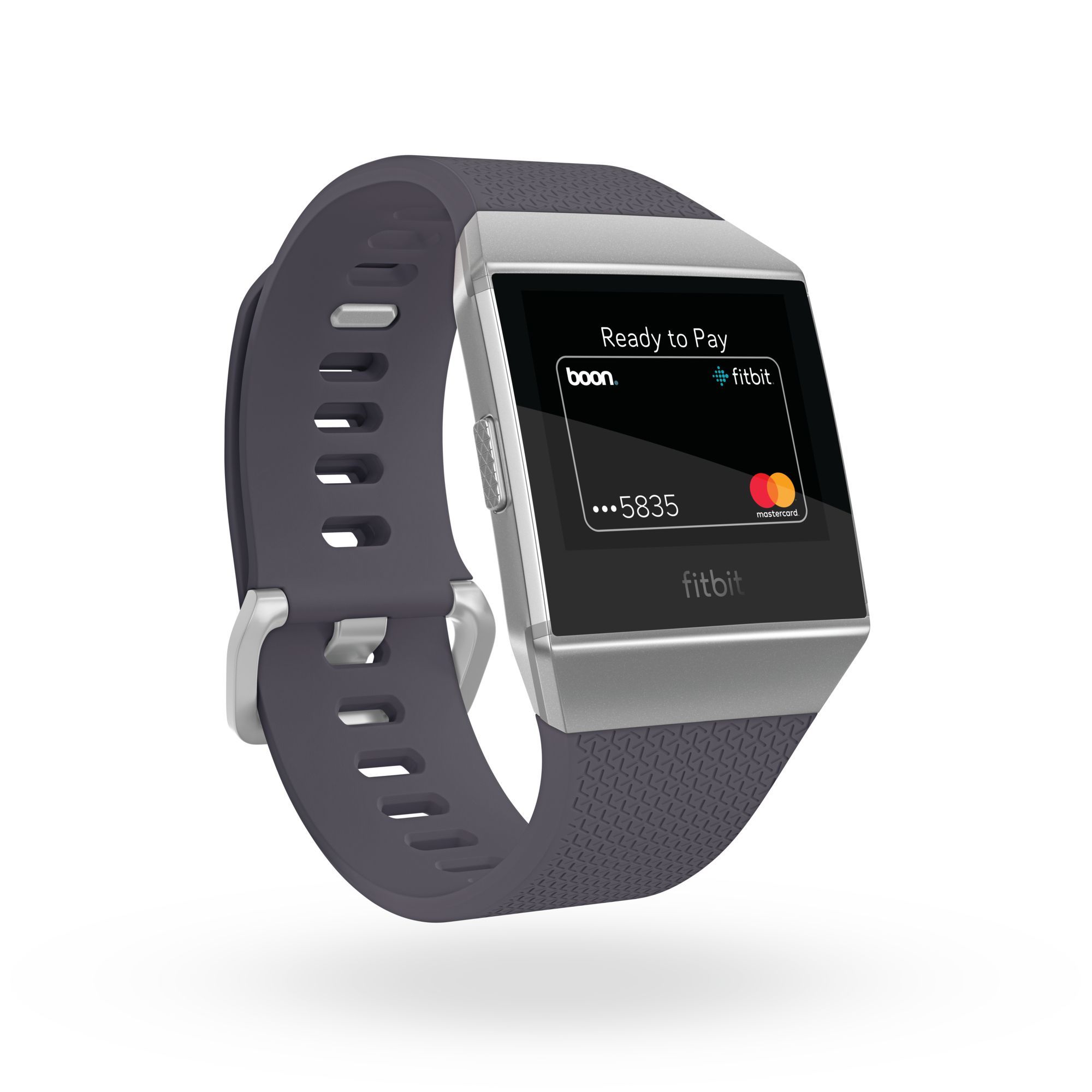 Fitbit Ionic SmartWatch показывает экран оплаты.