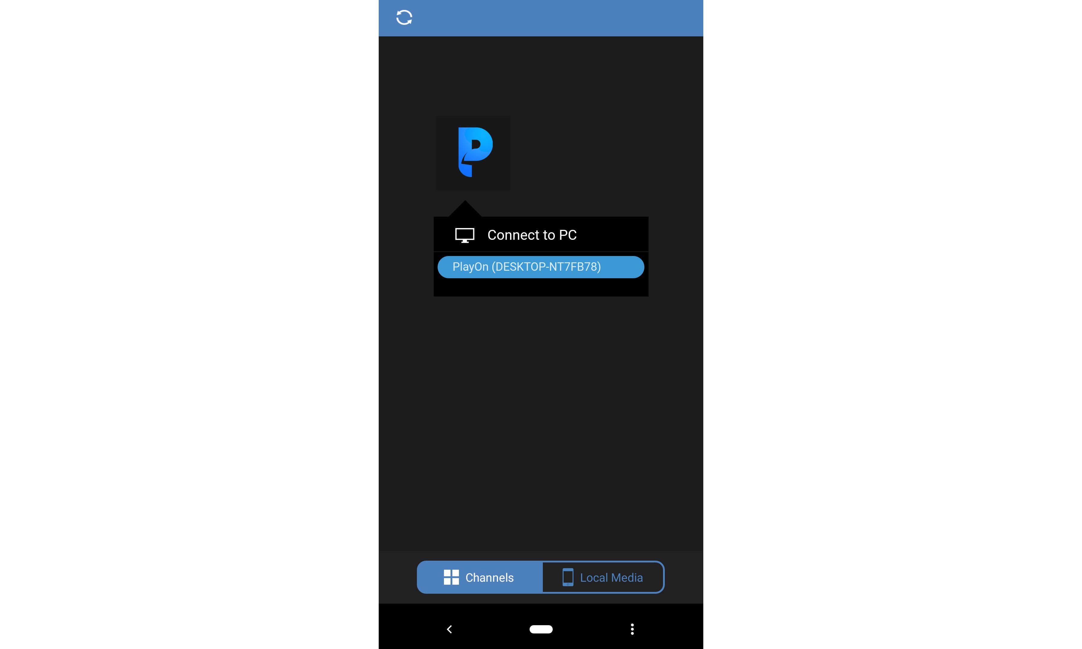Скриншот приложения PlayOn.