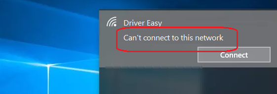 How To Fix Can’t connect to this network on Windows 10 