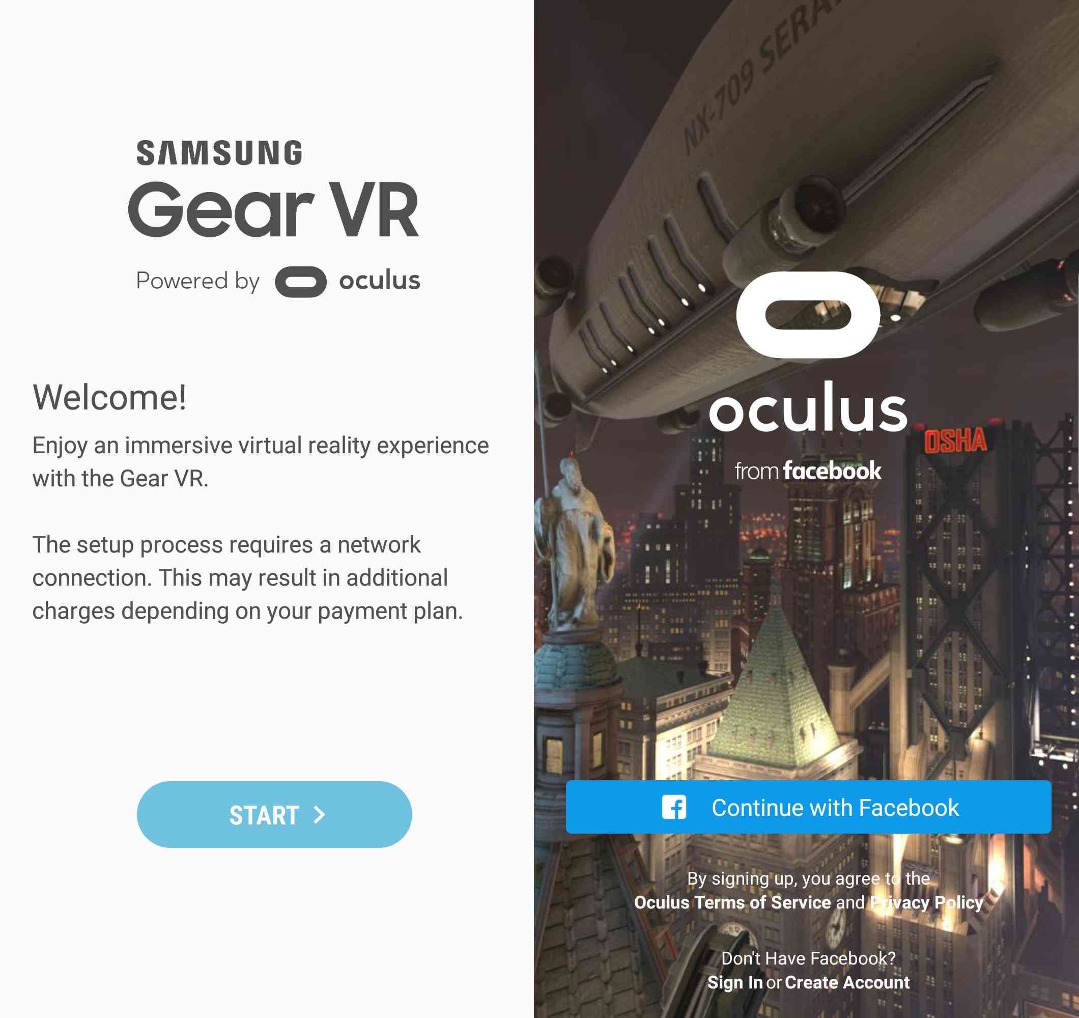 Samsung Gear VR настроен