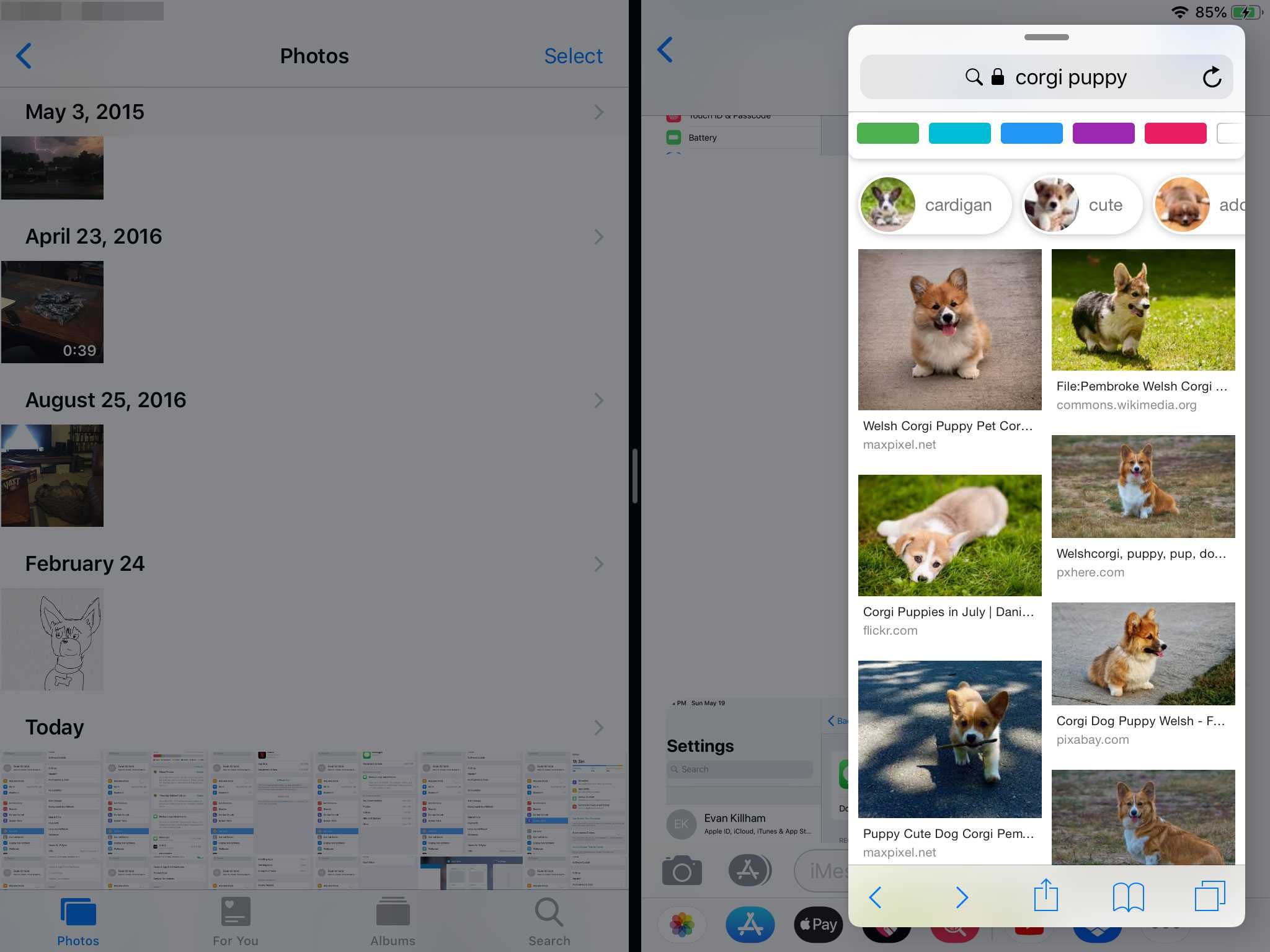 Три приложения открываются одновременно на iPad