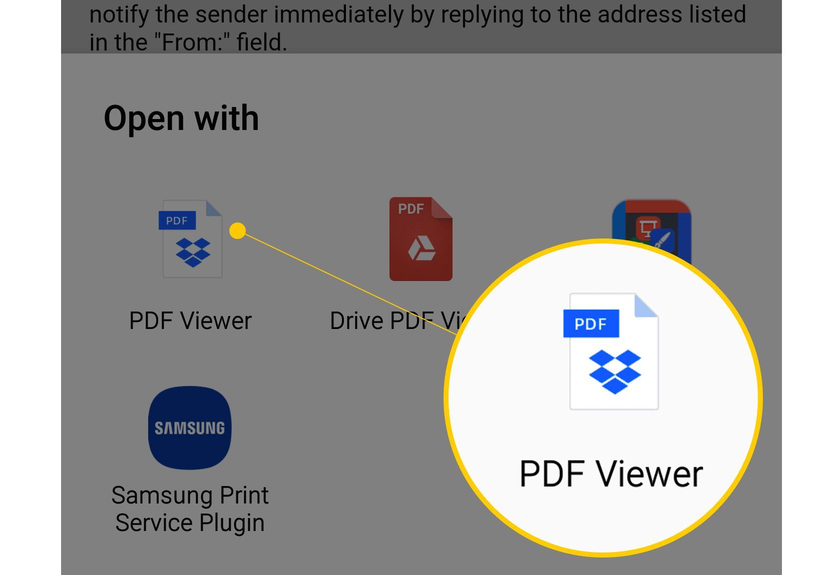 Плагин Dropbox PDF Viewer для Android