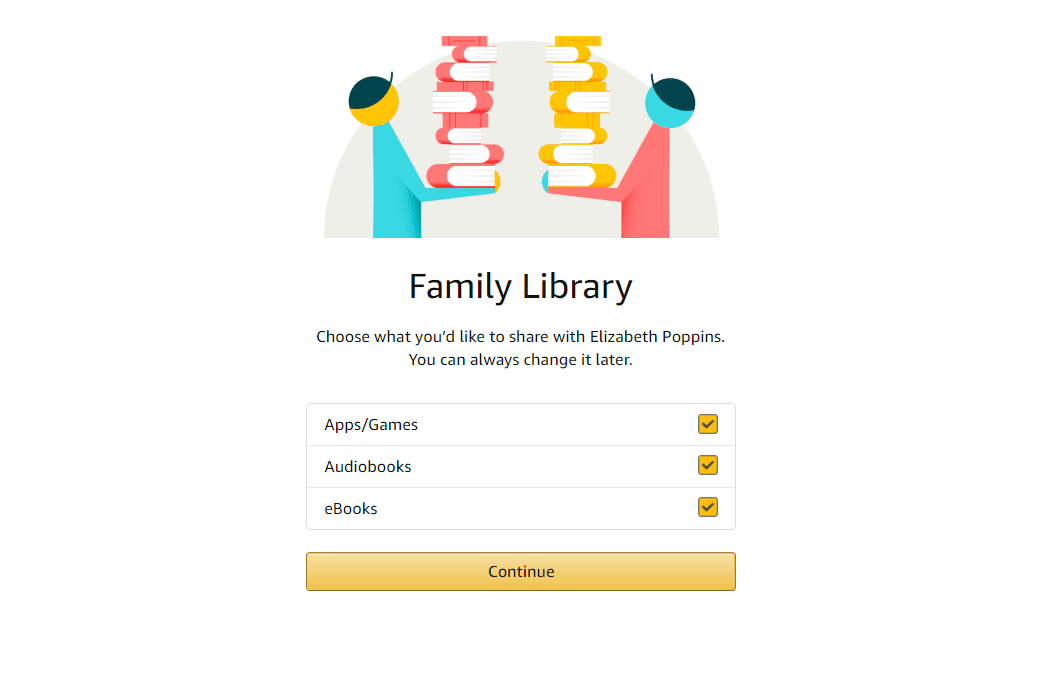 Семейная библиотека на странице Amazon