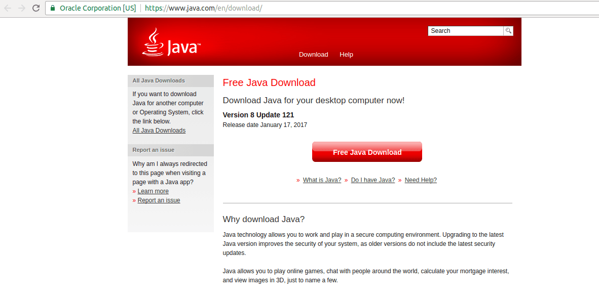 Установите Java в Ubuntu