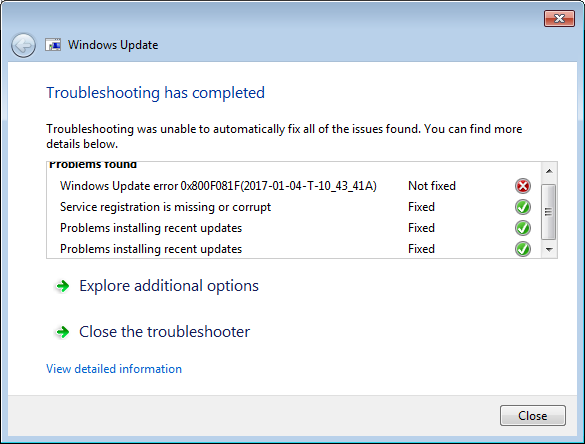 Windows Update Error 80244019 