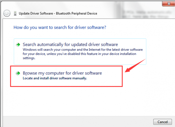 Bluetooth Peripheral Device Driver Not Found on Windows 7 