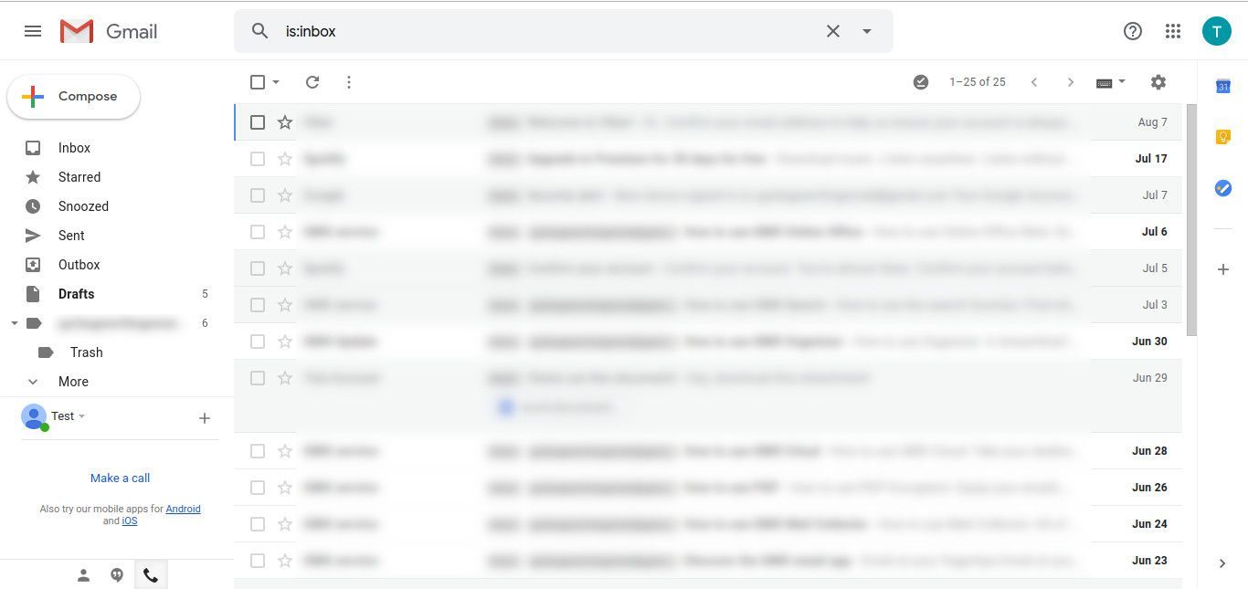 Поиск в Gmail