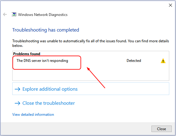 How To Fix DNS Server not responding on Windows 
