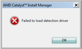 Solutions for AMD: Failed to load detection driver on Windows 10 