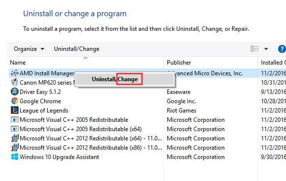 Solutions for AMD: Failed to load detection driver on Windows 10 