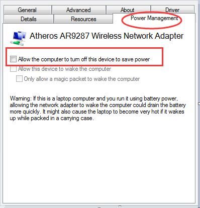Fix “Wireless capability is turned off” 