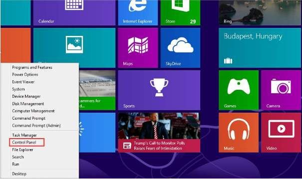How to Easily Open Control Panel in Windows 8 