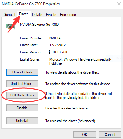 How to Rollback Nvidia Drivers in Windows 10 