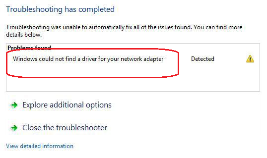 How To Fix Windows could not find a driver for your network adapter 