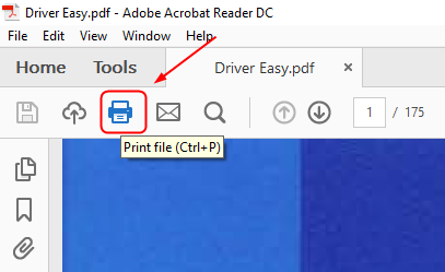 Can’t Print PDF File 