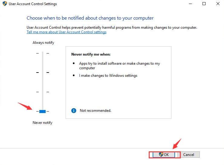 Failed to connect to a Windows service on Windows 10 