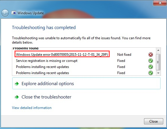 Solutions for 0x80070005 Access is Denied Update Error on Windows 