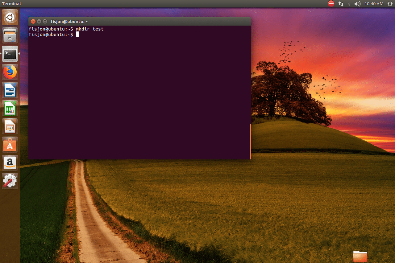 команда mkdir в Ubuntu